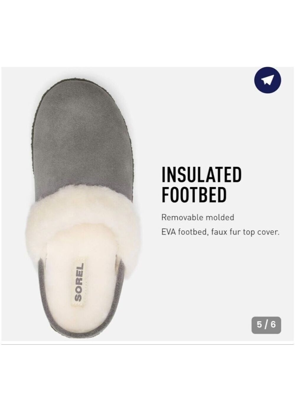 SOREL | Kids Nakiska Slide II Purple Slippers Suede Sz 1